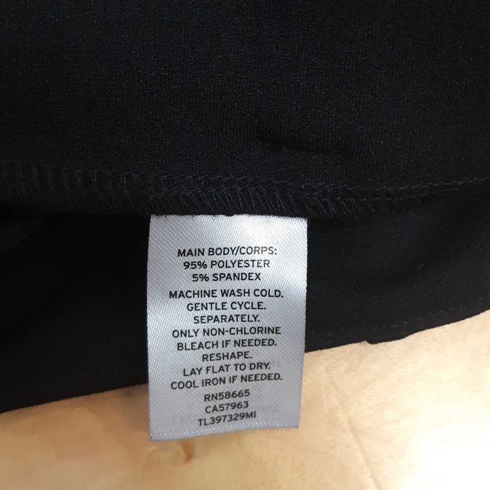 Leith High Waisted Belted Black Trousers - NWT - Picture 8 of 8